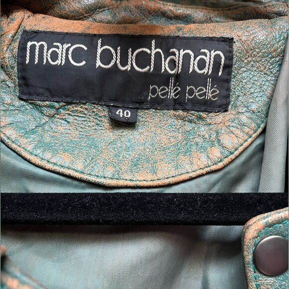 Vintage genuine Mark Buchanan Pelle Pelle moto jacket, size 40 - Picture 3 of 16